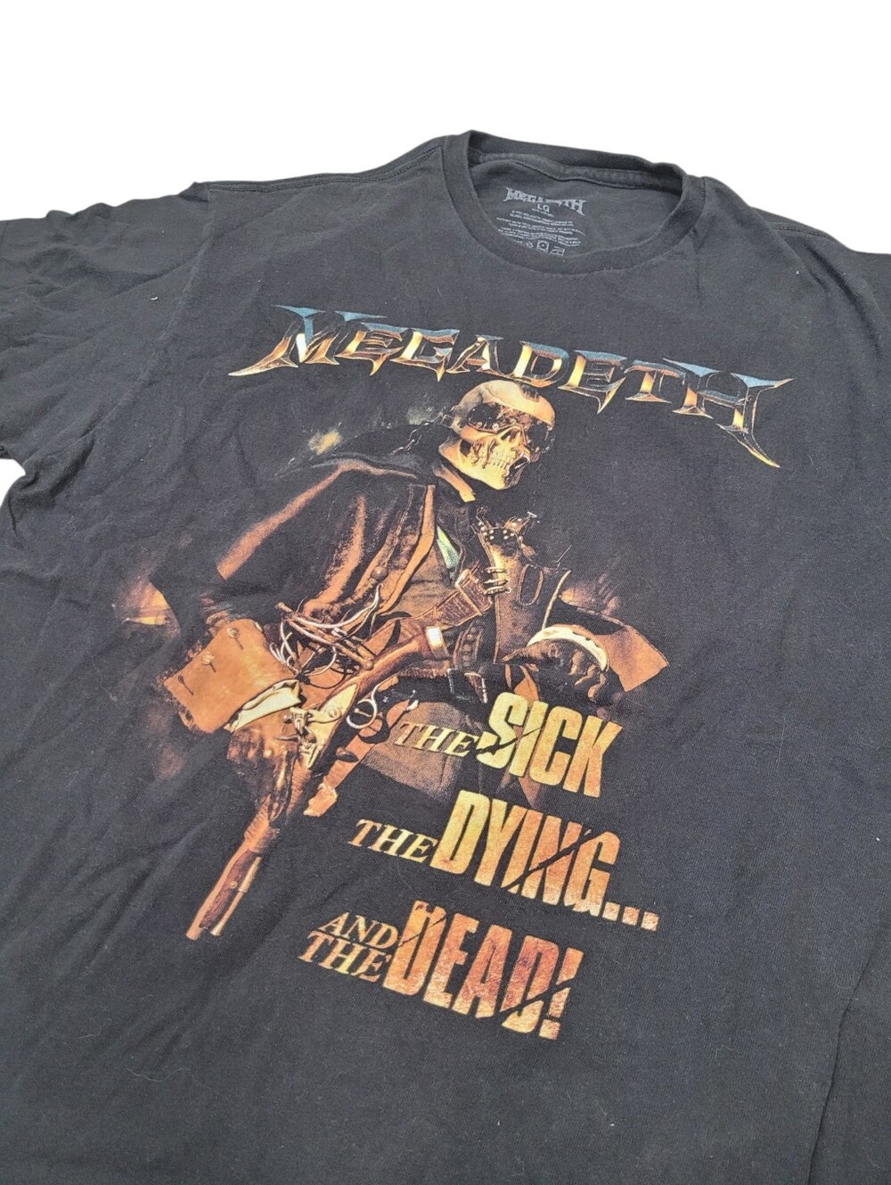 Y2K MegaDeth Graphic Tee T-shirt Top Size: Large